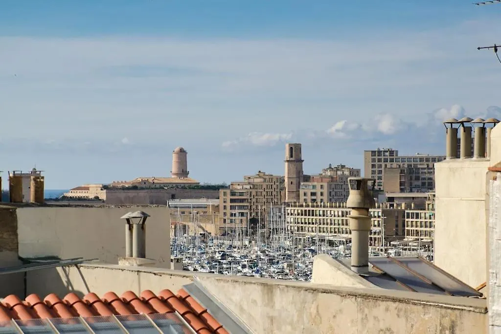 Le Grand Marseillais Terrasse Vu Notre Dame Apartment Marseille France
